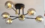 Gd+Bk Pendant Light